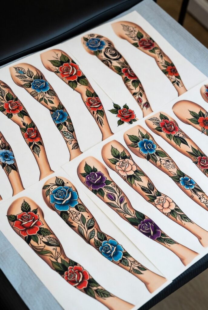 Overgrown Ruin Floral Sleeve