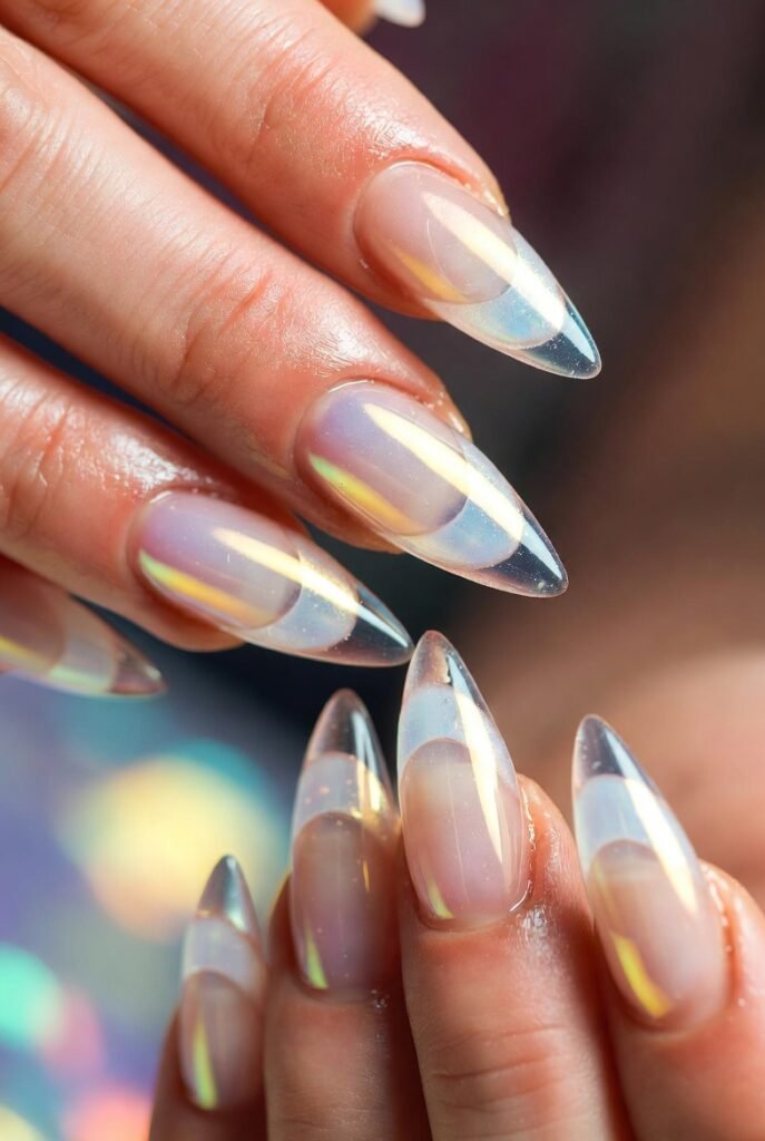 13. Sheer Jelly Stacked Layers: Candy-Coated Dimension