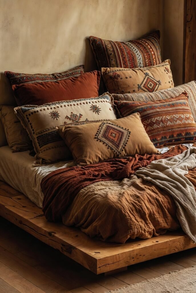Idea 6: Choose a Low Wooden Bed Frame or Platform Bed
