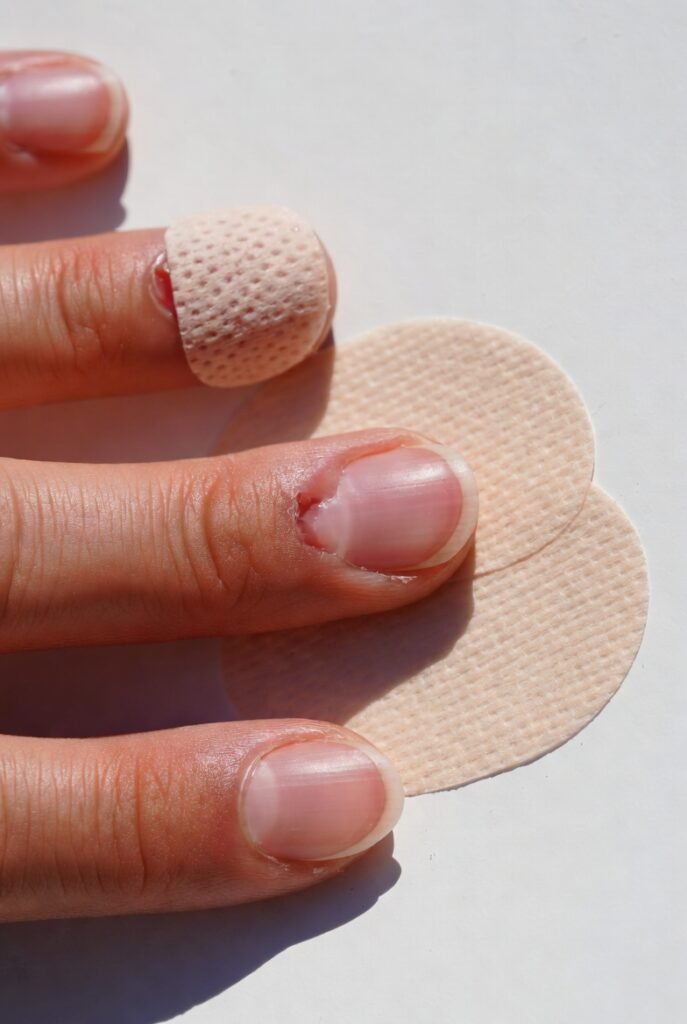 Daily Hydrocolloid Patches for Raw Fingertips