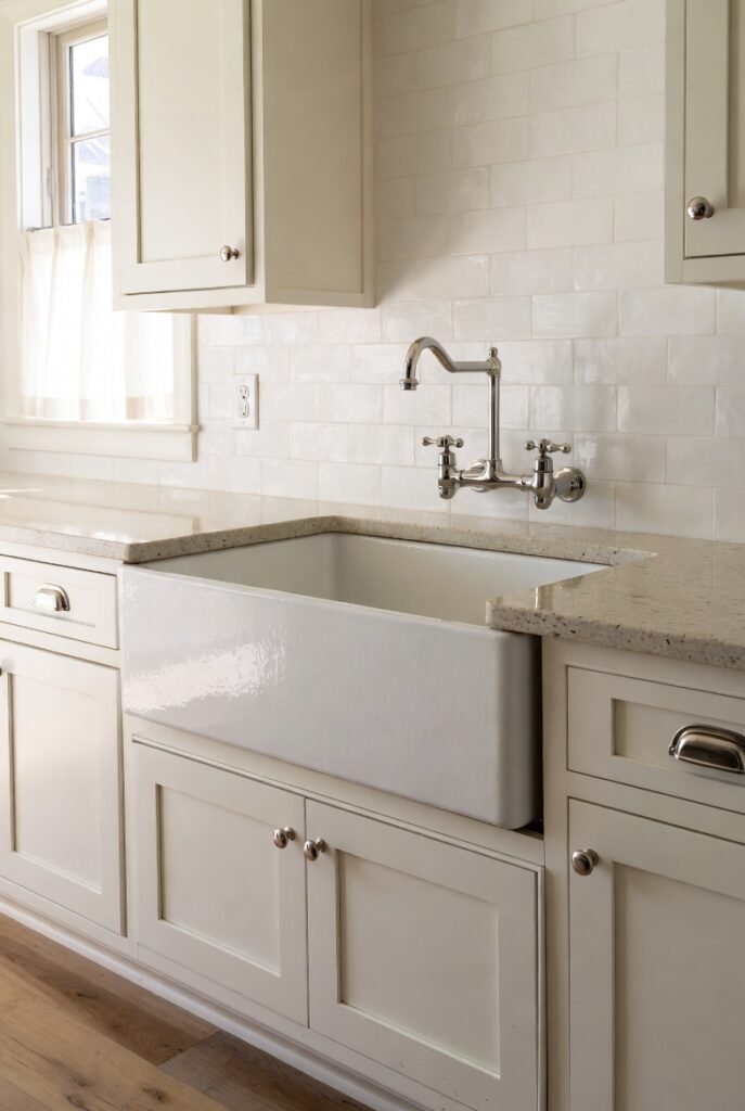 14. An Apron-Front (Farmhouse) Sink