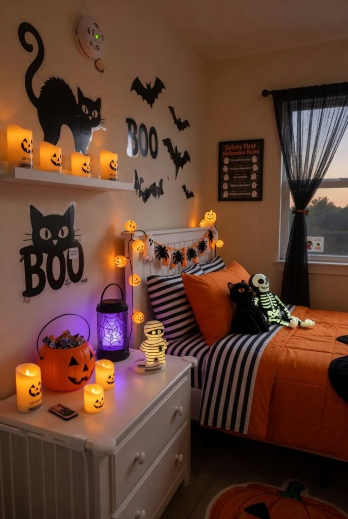 Safety First: Enjoy Your Halloween Bedroom Decor Without Worry