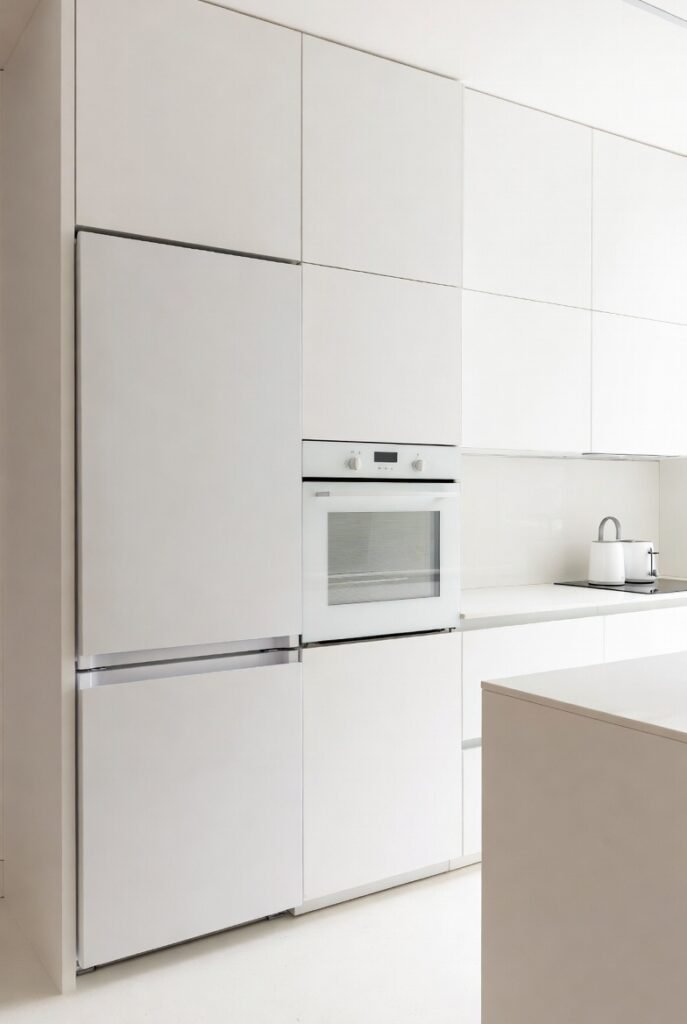 9. Matte White Appliances