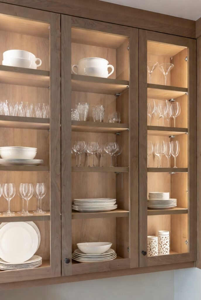 13. Glass-Front Cabinet Doors for Display