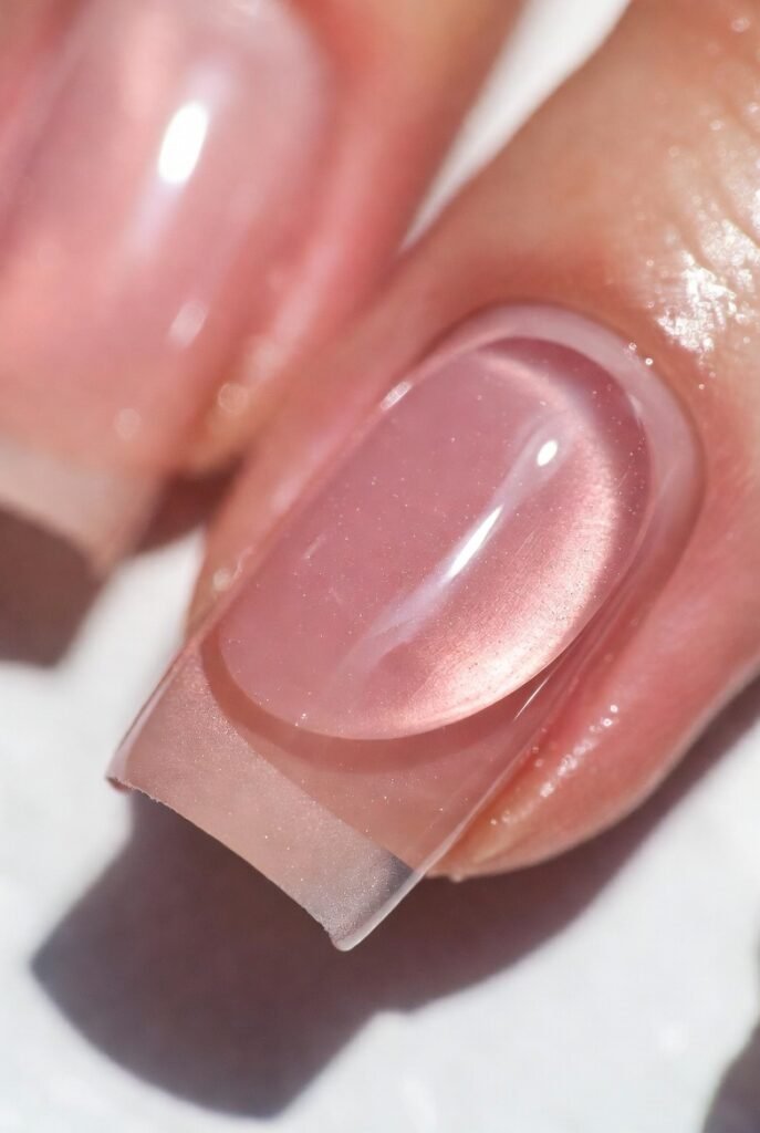 Rosewater Splash: Hydrated Glass Nails