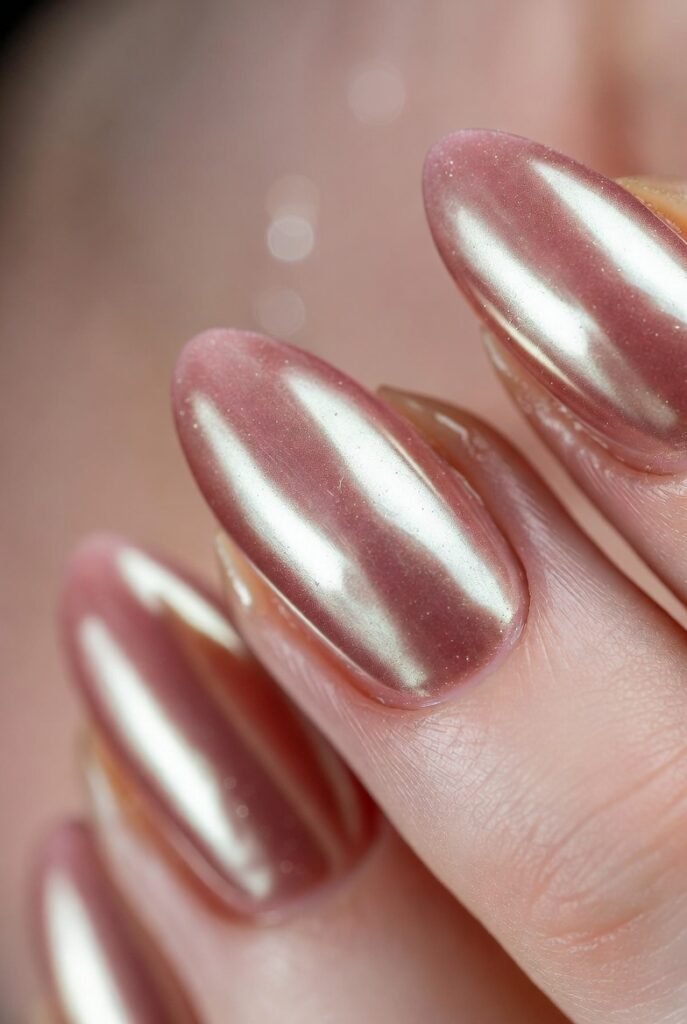 Monochrome Checkerboard Oval Nails