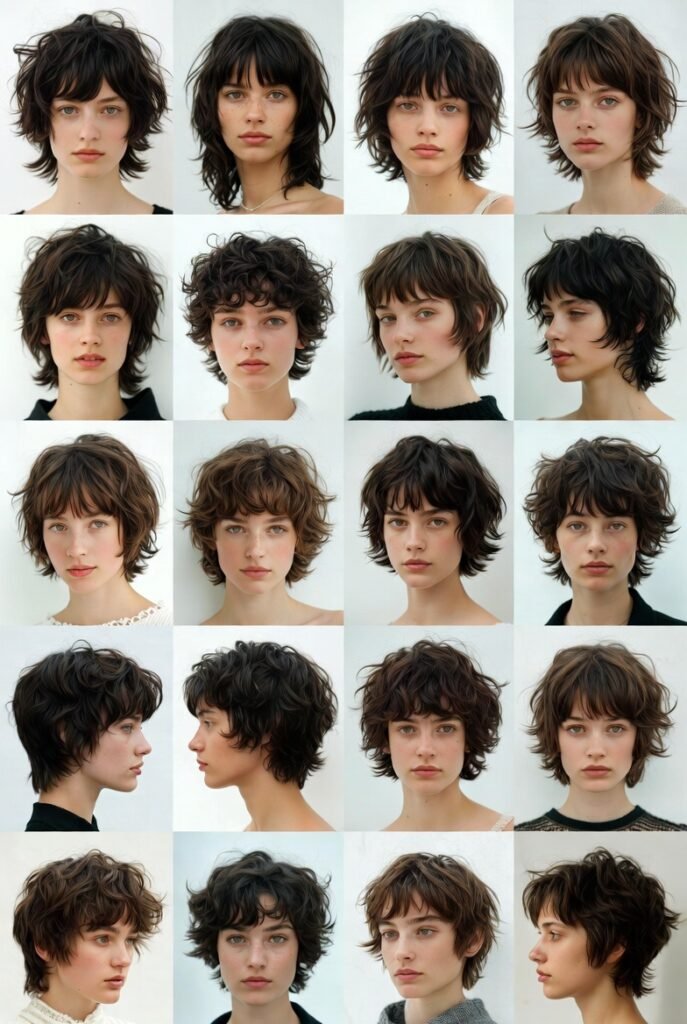 Shag with Curtain Bangs and Long Length