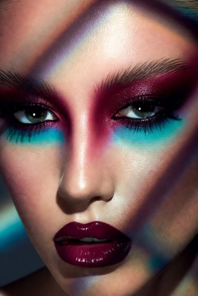 15. Burgundy and Deep Teal Contrast