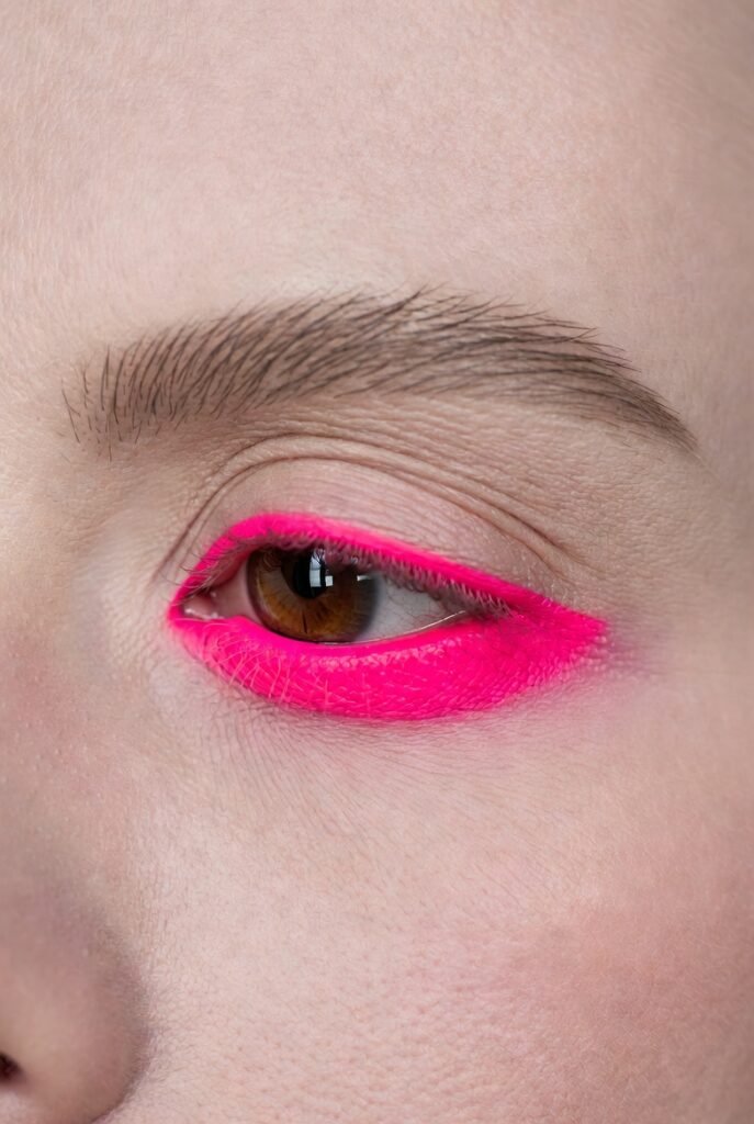 Deep Berry Pink with Gold Glitter Top