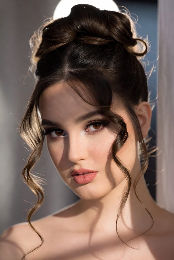 High Ponytail with Deep Wave Extensions