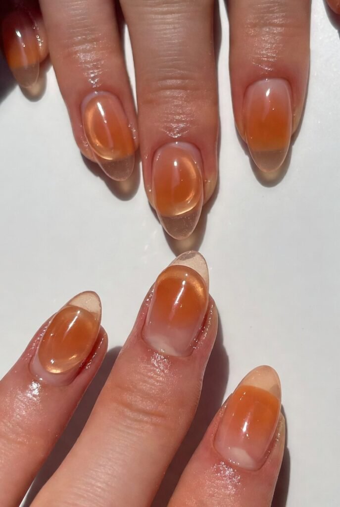 Apricot Jelly with Transparent Gloss