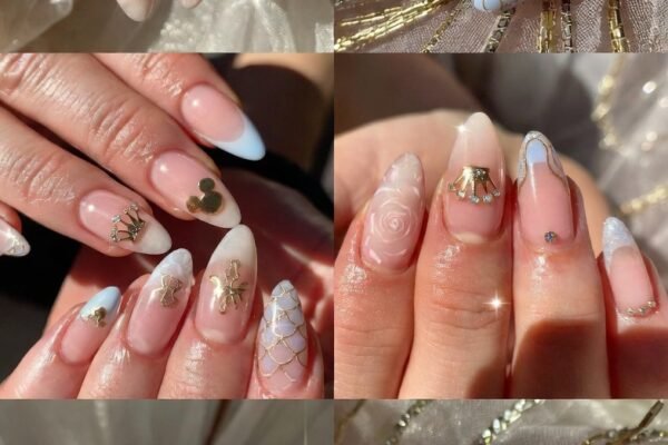 Close-up of stunning 2026 nail trend designs showcasing a bold and innovative variety of manicure styles including futuristic chrome finishes, abstract nail art, minimalist negative space, rich jewel tones, and cutting-edge textured patterns, perfect inspiration for embracing the future of bold and long-lasting nail beauty in 2026