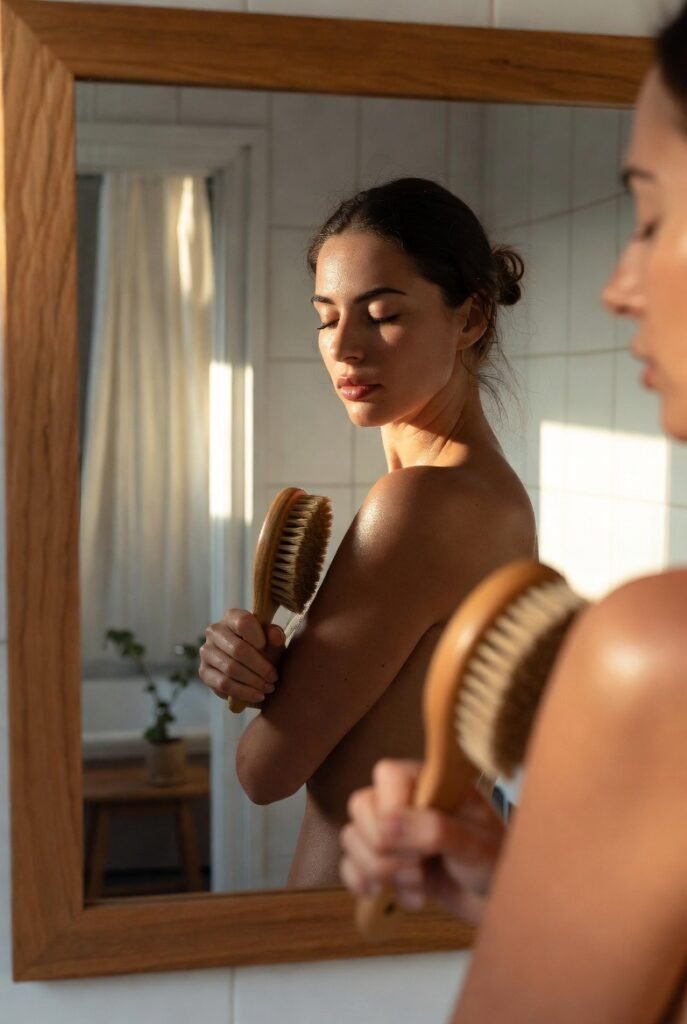 10. Dry Brush Before Showering to Stimulate Renewal