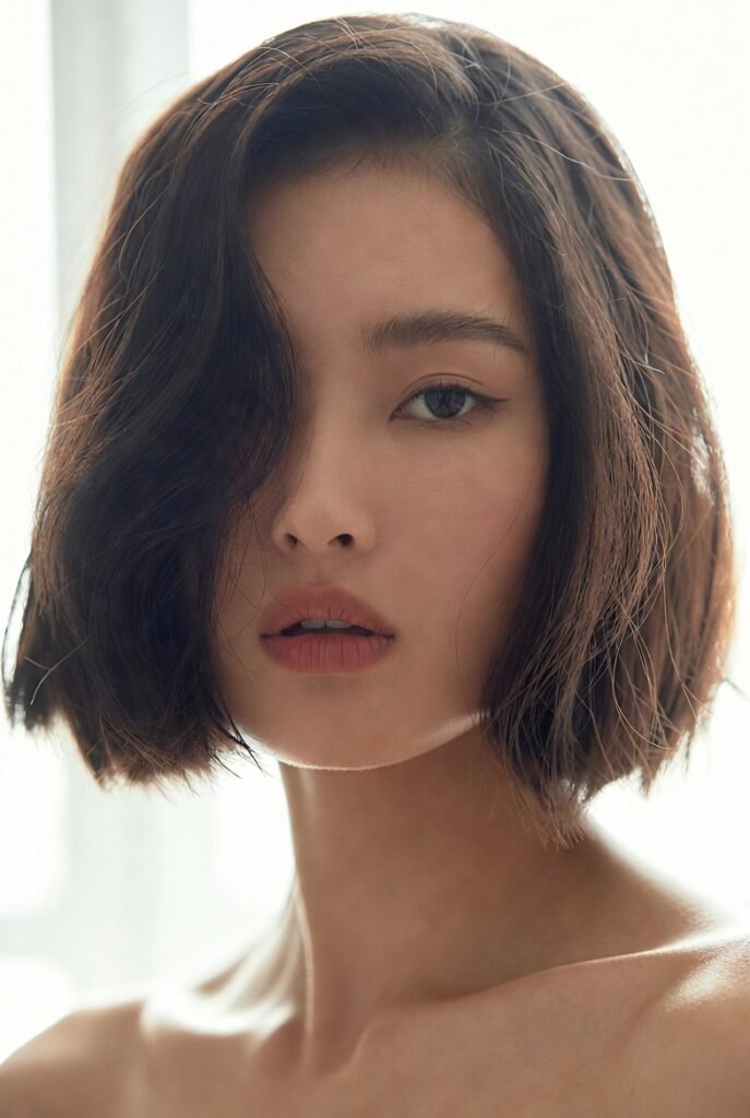 The Minimalist Lob with Whisper Texture