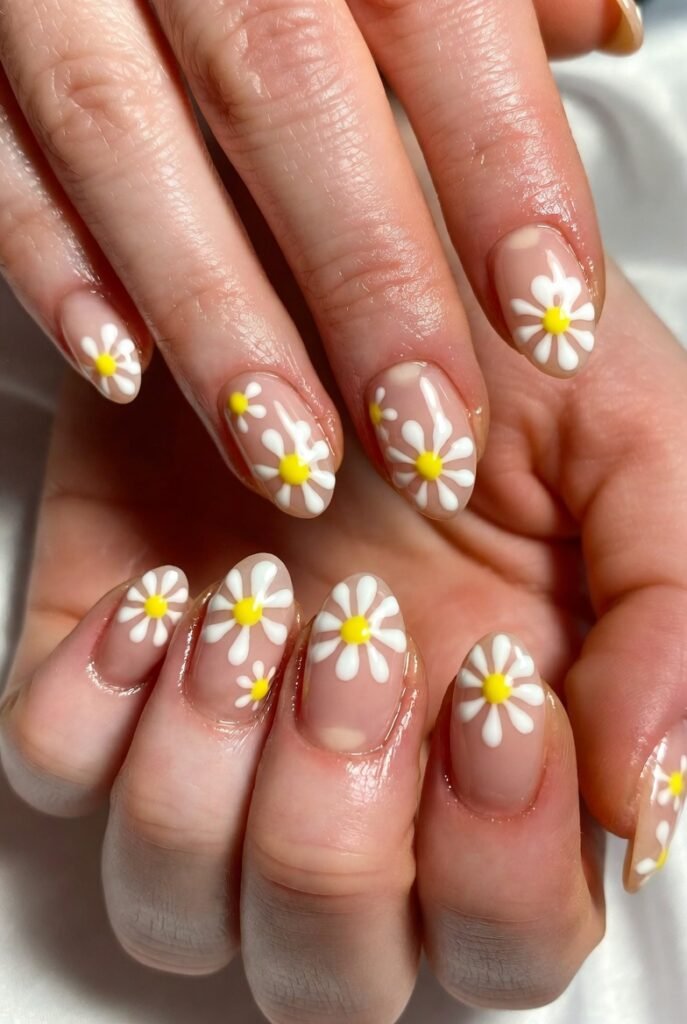 2. Daisy Chain Party Nails