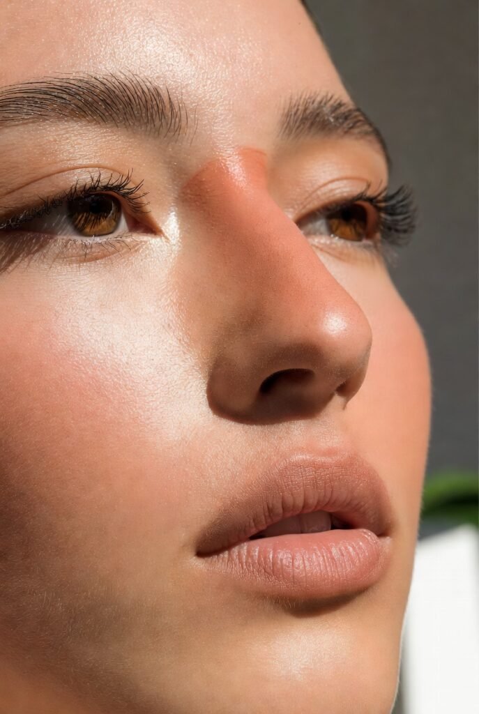 15. Add a Touch of Terracotta Blush to the Nose Bridge