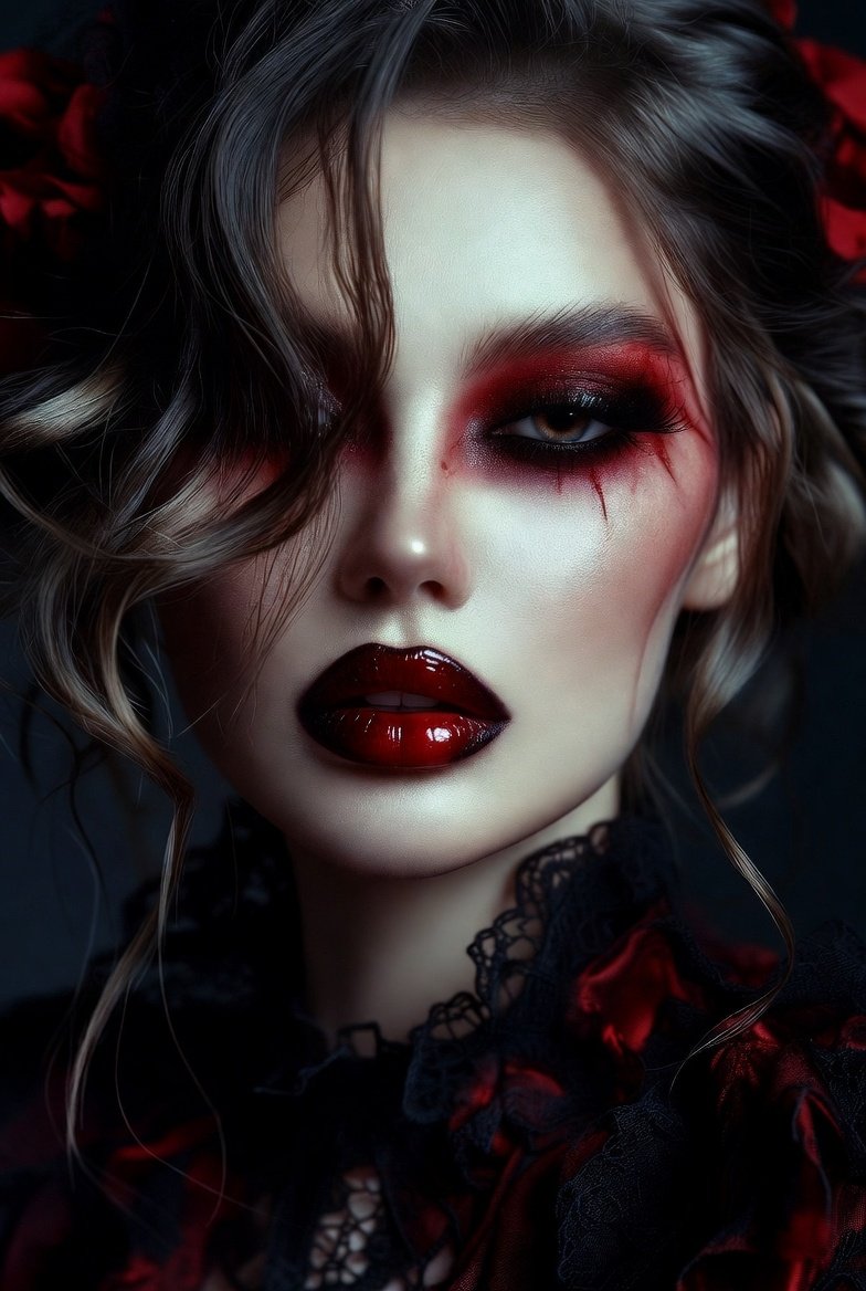 romantic goth makeup ideas