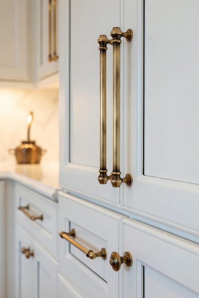 6. Brass or Gold Hardware