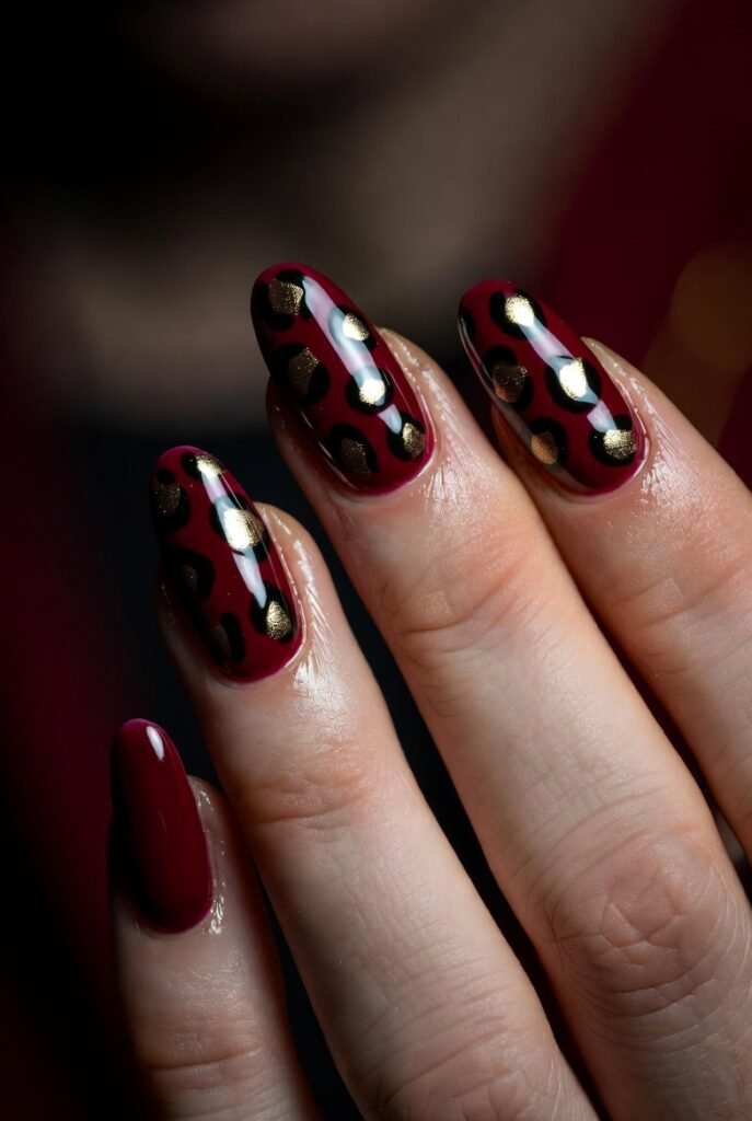 Blood Red with a Subtle Black Lace Pattern: Gothic, Sensual, and Intricately Beautiful