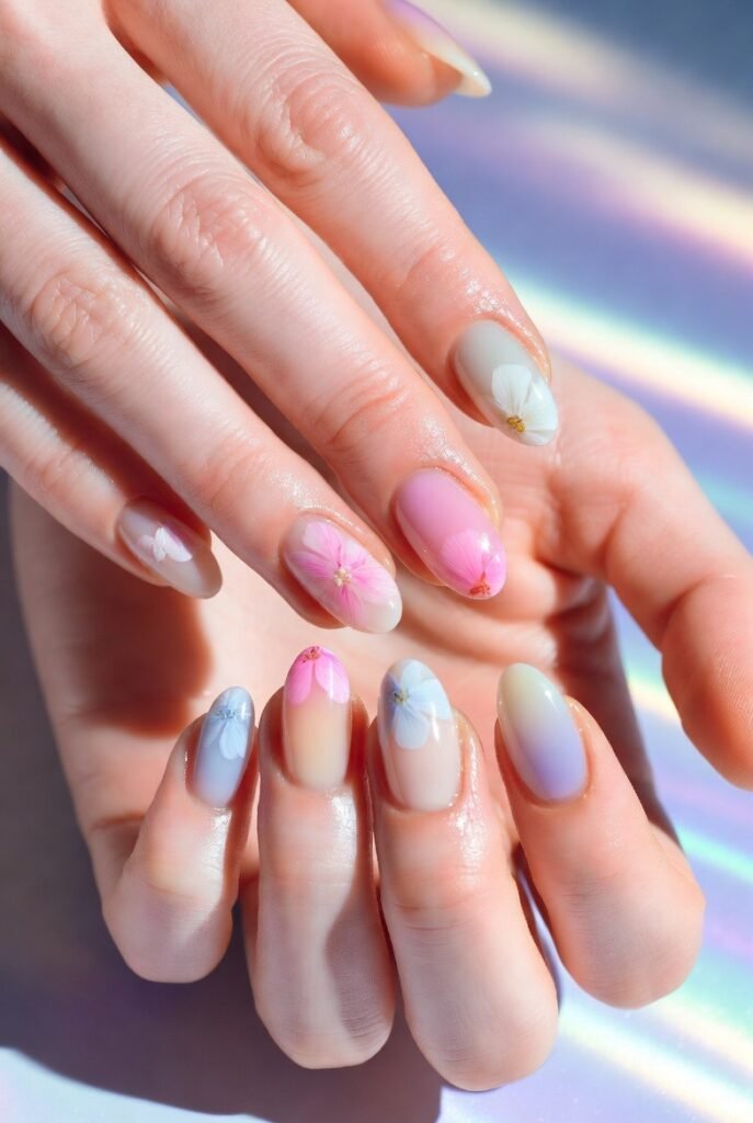 13. Ombre Fade Blossoms