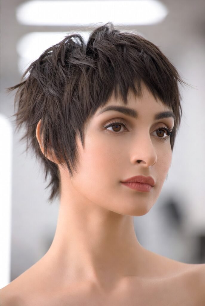 Long Shag with Face-Framing Highlights