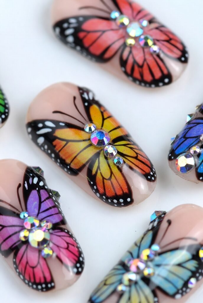 Embellished Crystal Wing Centers