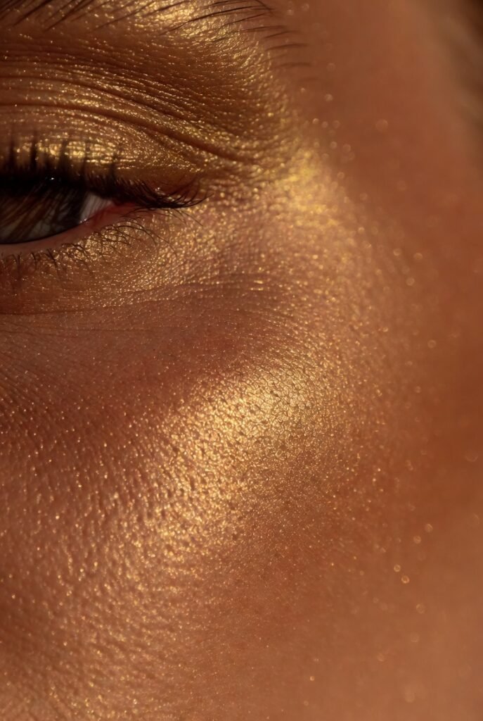 5. Embrace Golden Highlighter on the High Arches