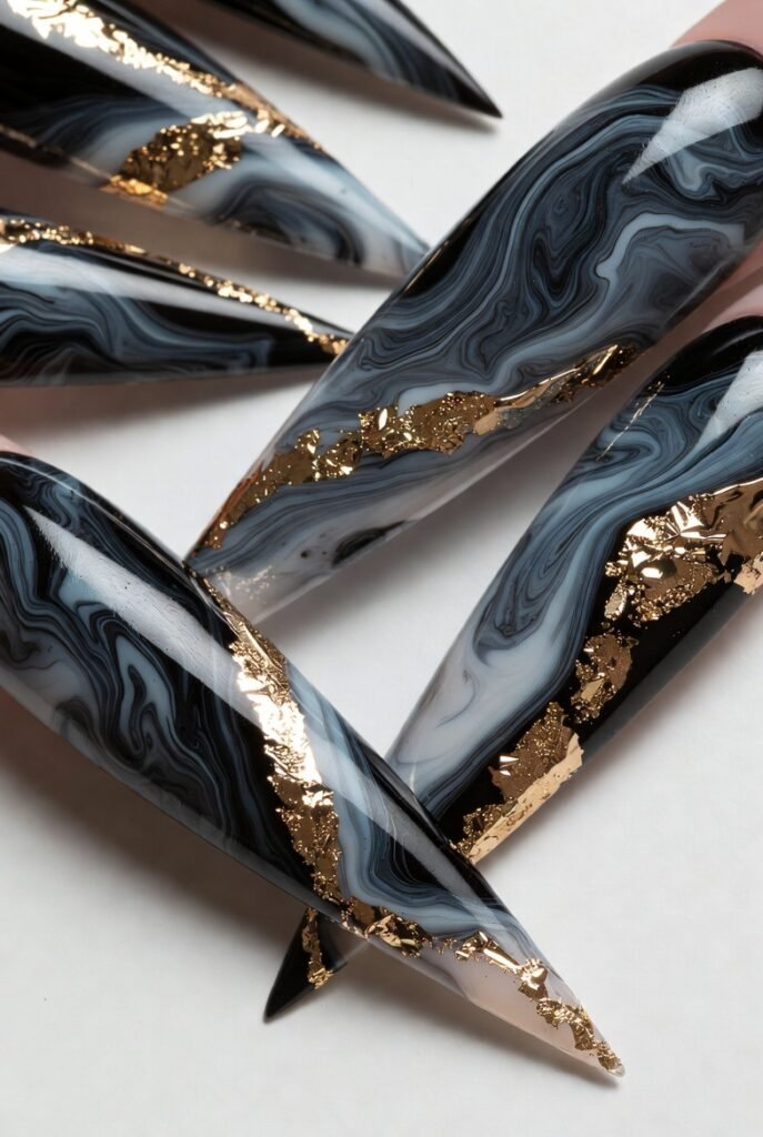 Abstract Marble Swirls