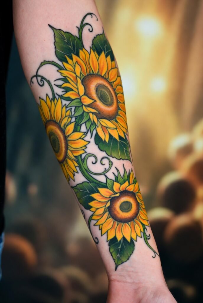 Cherry Blossom Sleeve with Falling Petals