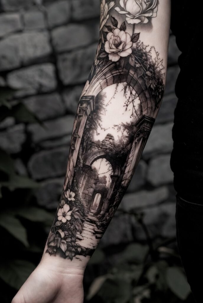 Morning Glory Vine Sleeve