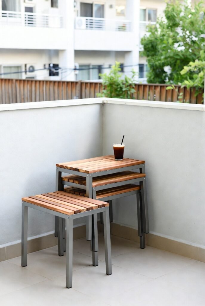 Idea #6: Use Stackable Stools Instead of Chairs