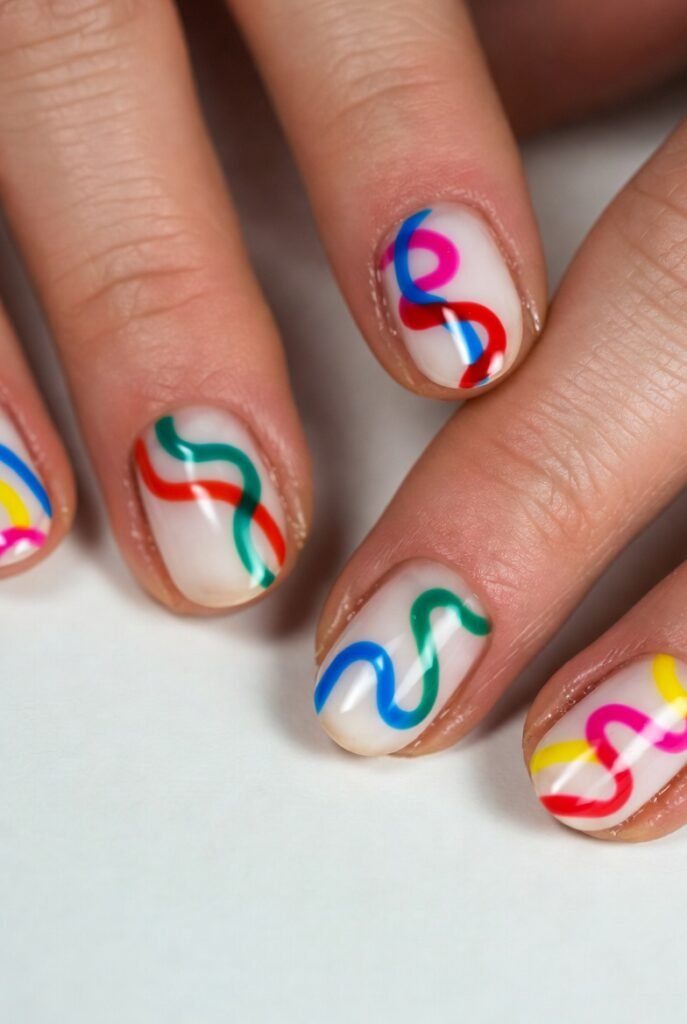 Wrapped Squiggly Ribbons