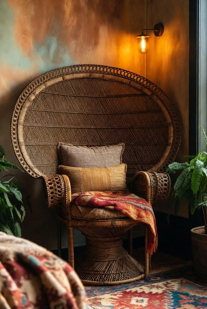 Idea 21: Bring in a Peacock Chair or Papasan Chair