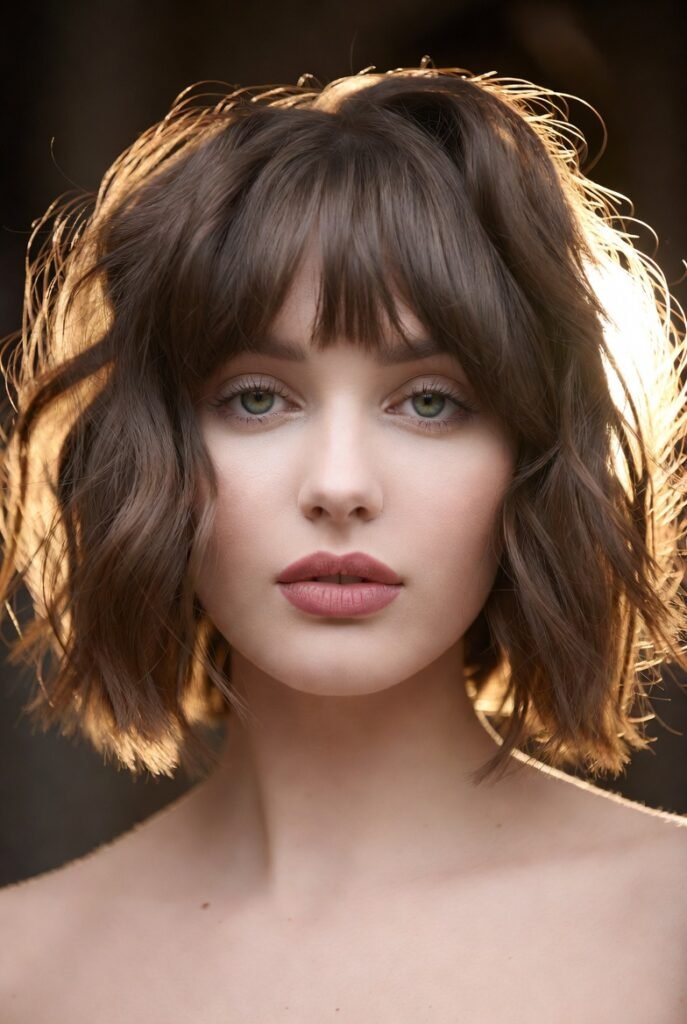 The Blunt Cut with Long Layers