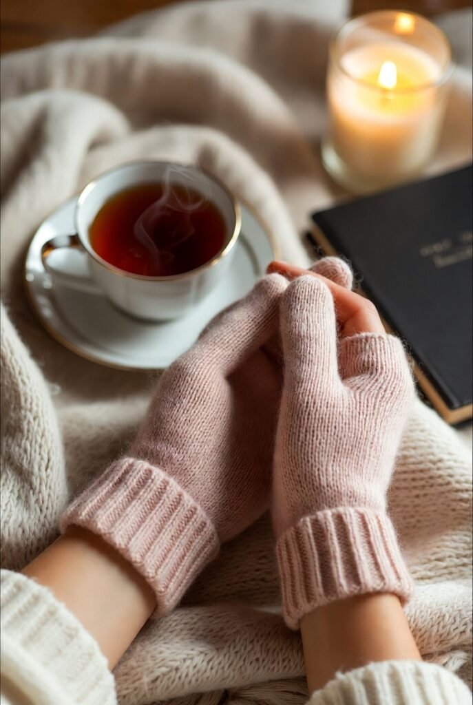 Thermo-Fiber Gloves for Screen-Free Evenings