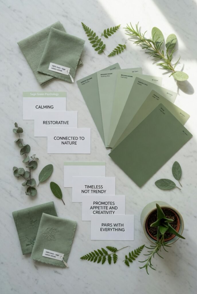 sage green kitchen 