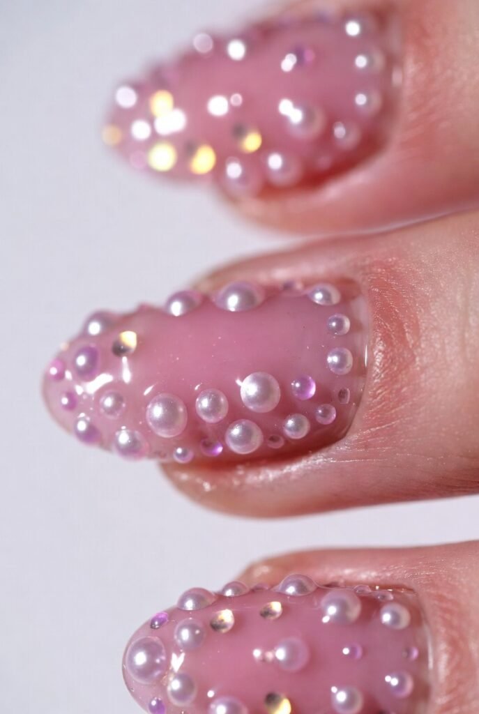 Jelly Pink with Micro Pearl Embellishments