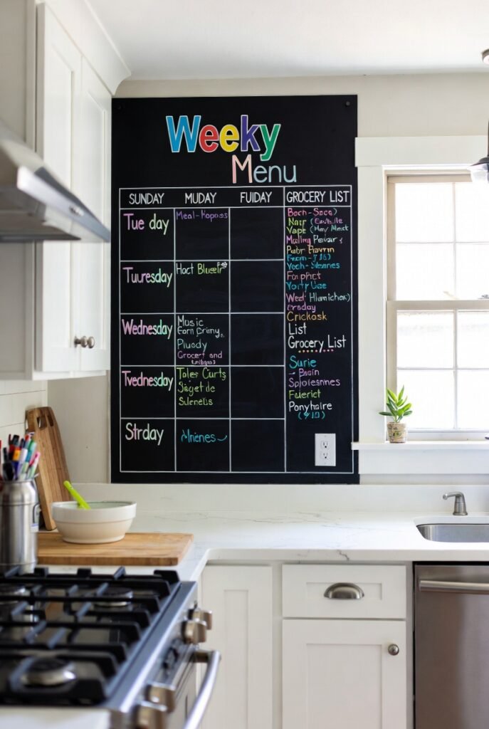 16. A Chalkboard or Dry-Erase Wall