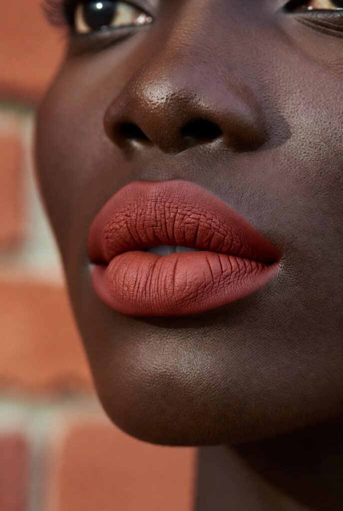 Brick Red for Deep Skin