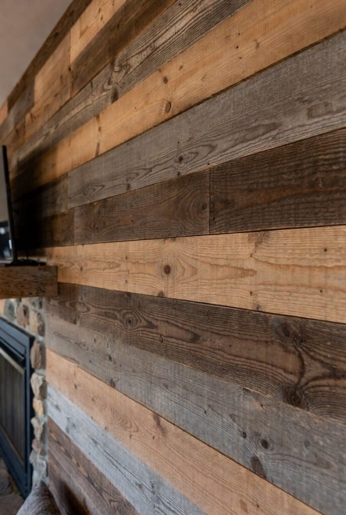Design #11: Reclaimed Wood Planks (Rustic Charm)