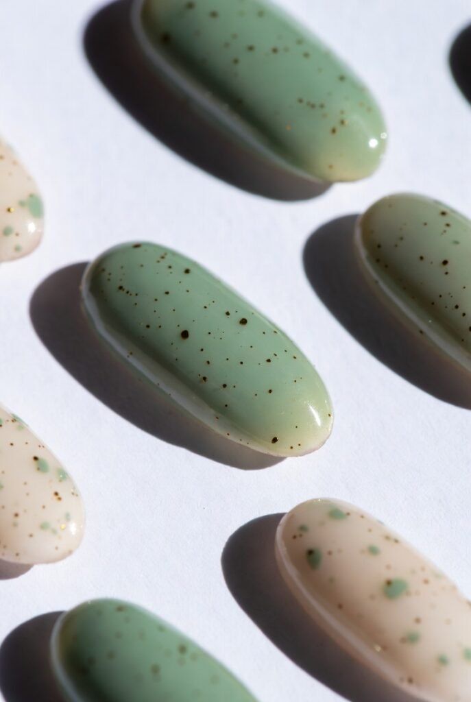 Sage Green Speckled Eggshell for Texture Lovers