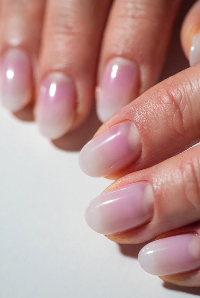 Jelly Pink Ombré to Milky White