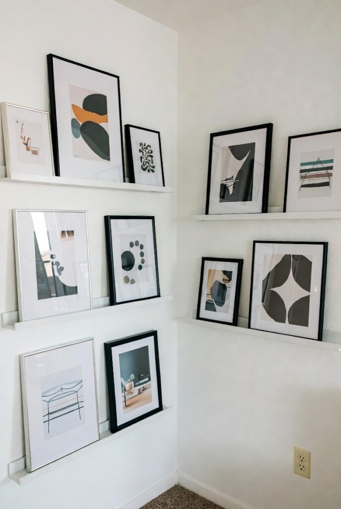 Design #3: The Picture Ledge Gallery (Renter Friendly)