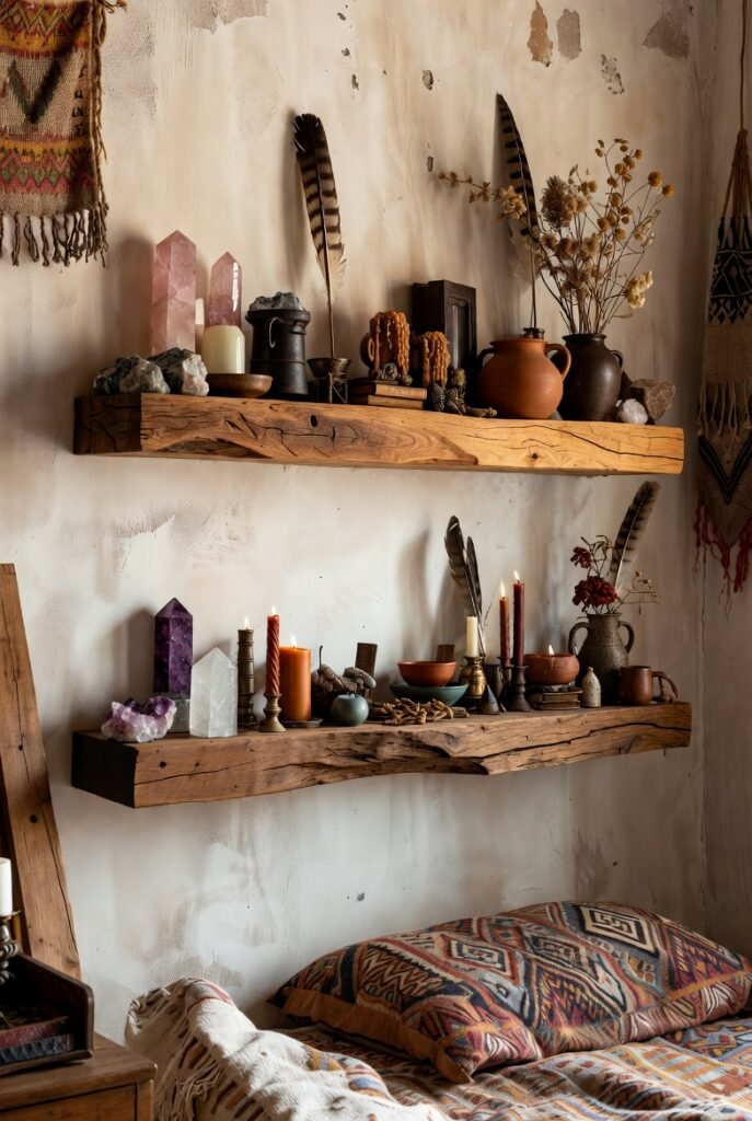 Idea 22: Display Trinkets on Floating Shelves