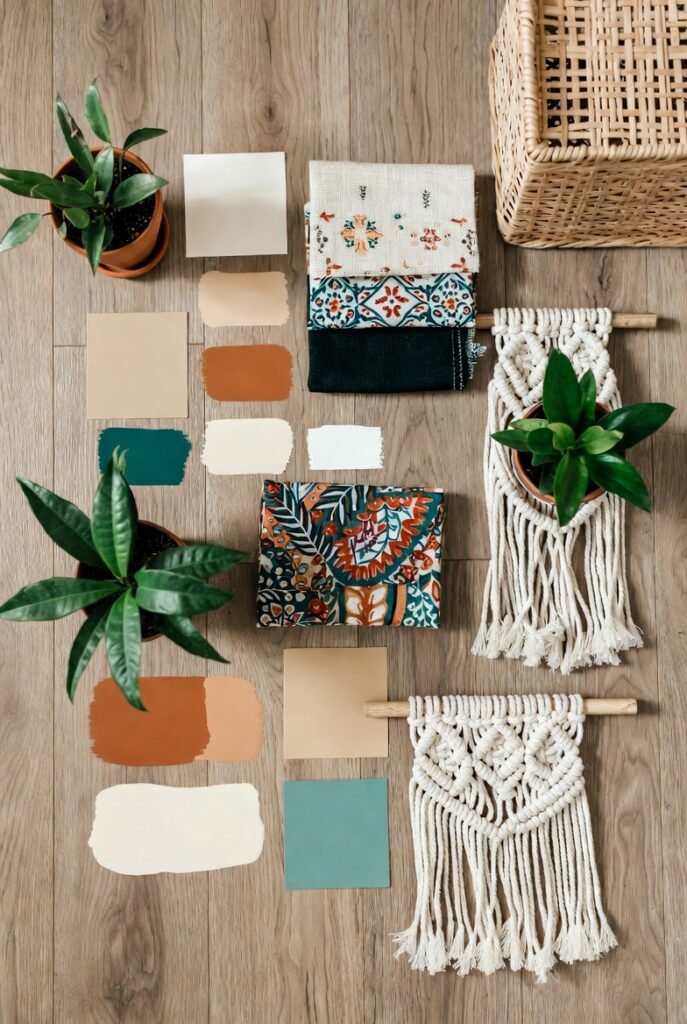 Idea 20: Add a Vintage Wooden Ladder for Blankets