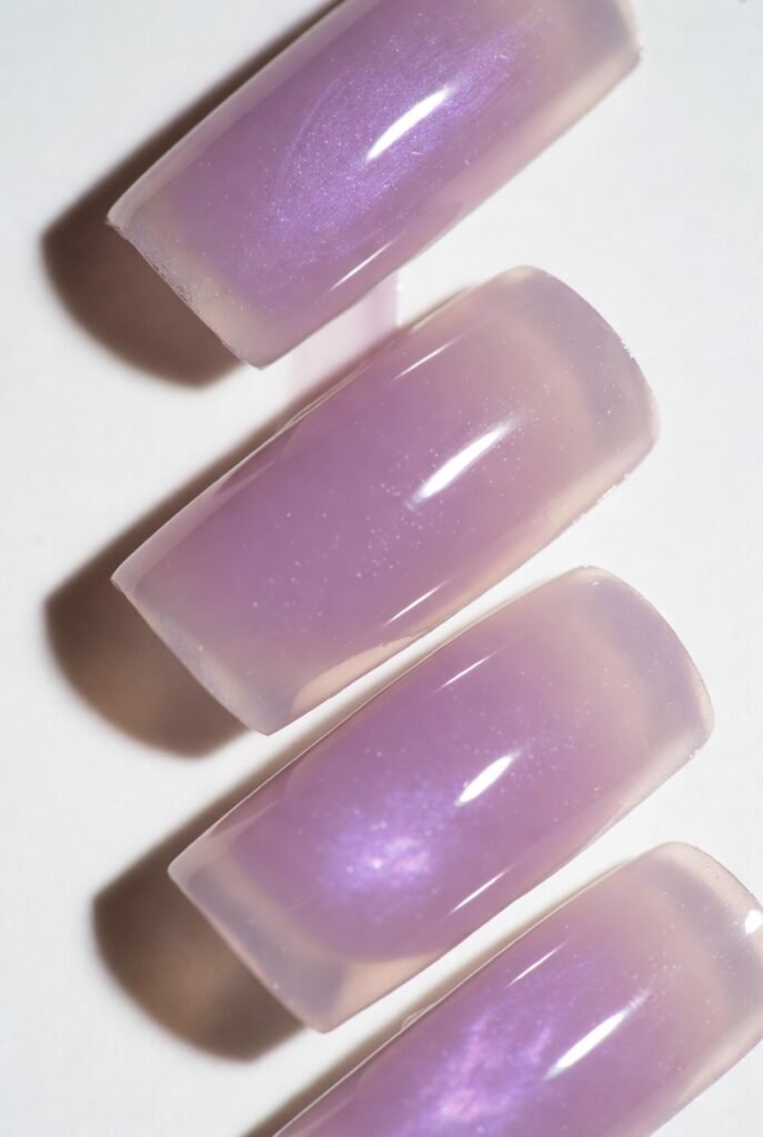 Lavender Jelly Nails