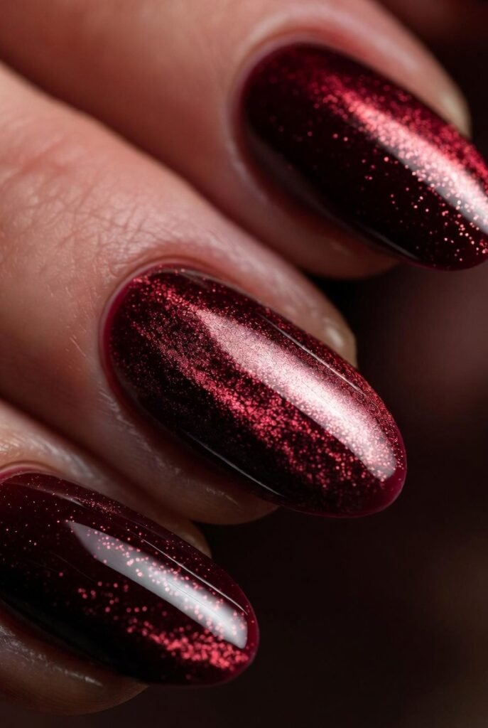 Deep Burgundy with Velvet Micro‑Shimmer