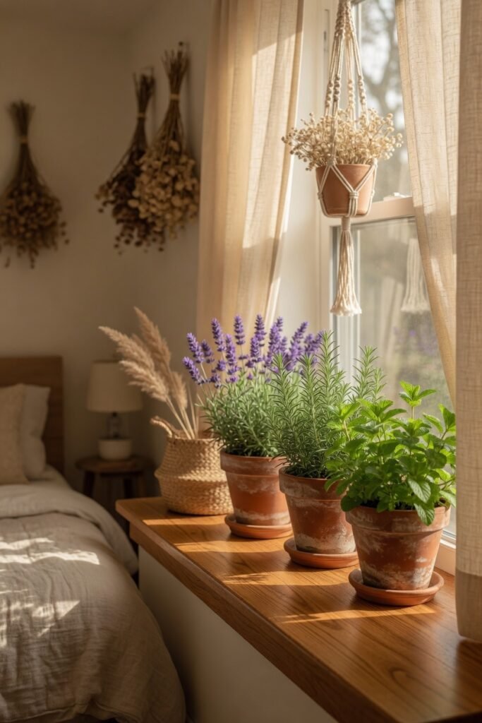 Idea 11: Hang Macrame Planters from the Ceiling