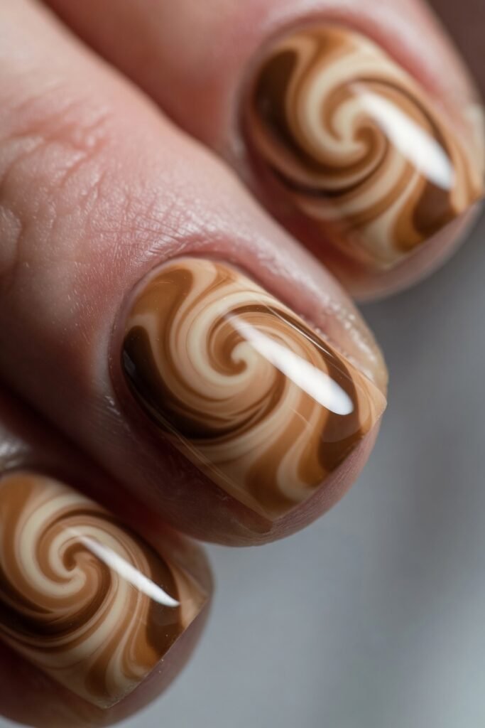 Peach Tea Syrup Nails