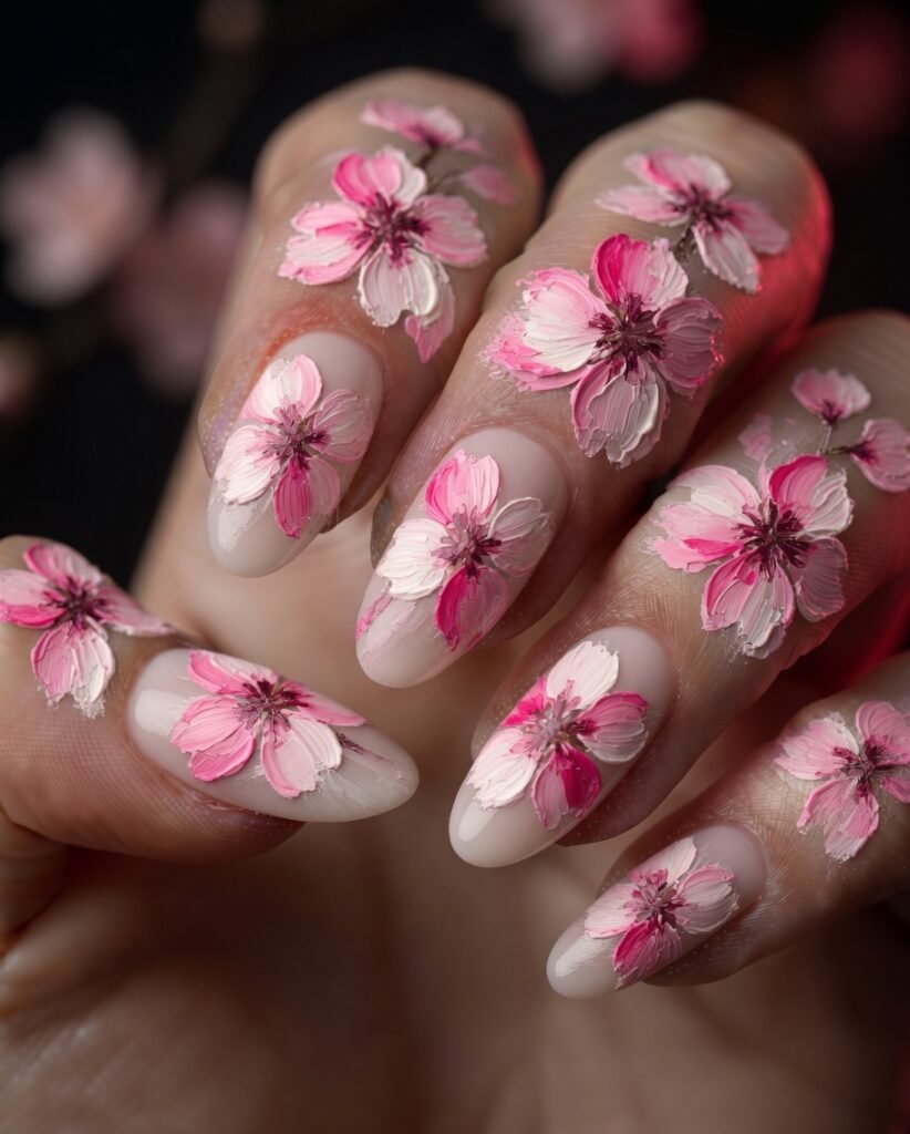 17. Dual-Tone Sakura Petals